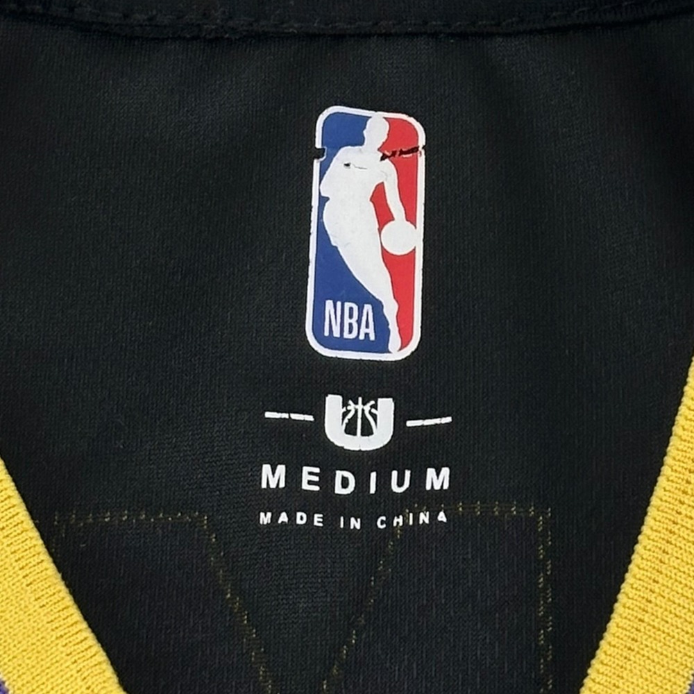 Los Angeles Lakers Shirt Mens Medium Black Yellow NBA Basketball LeBron James 23 - Picture 6 of 8